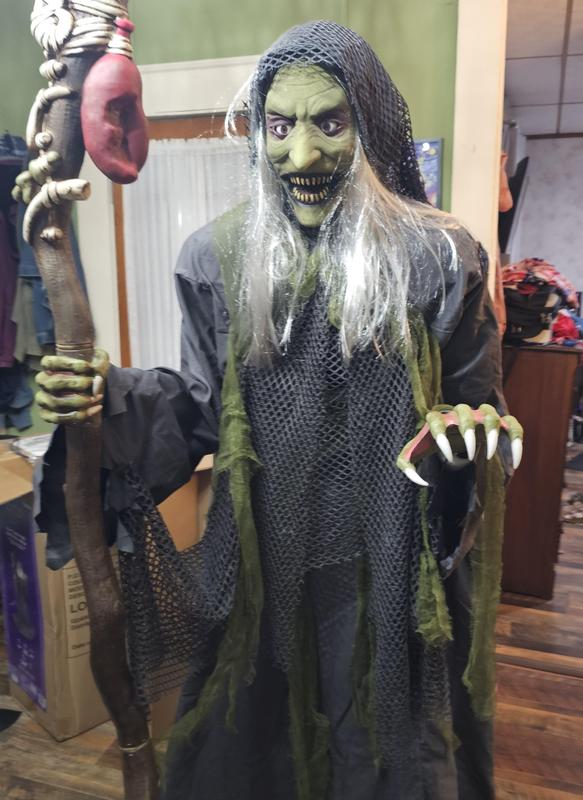 6.5-ft Haunted Harbor Talking LED Servo Sea Witch Animatronic