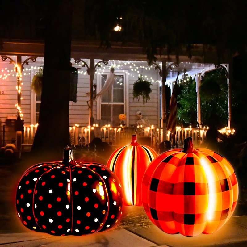 (🎃Halloween Early Sale-50% OFF)Led Yard Pumpkins Inflatable Decorated
