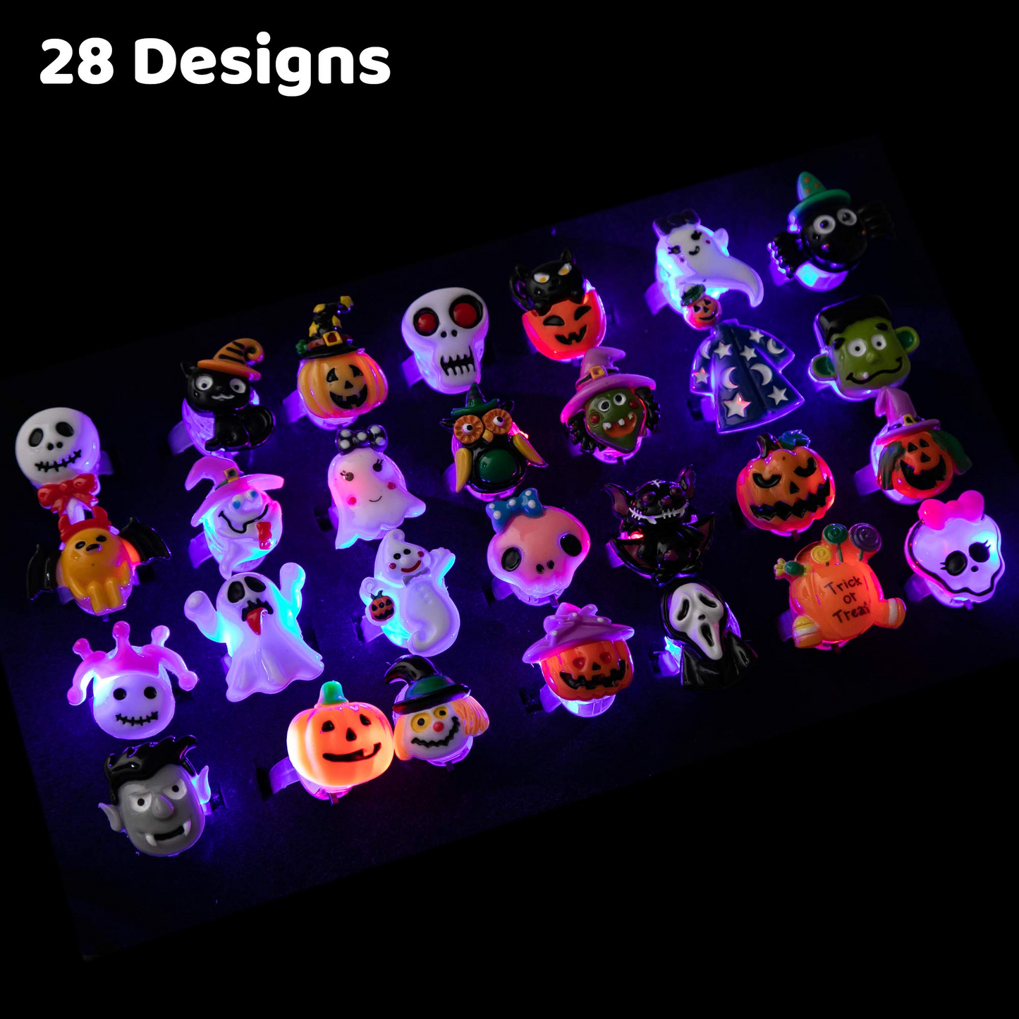 🔥Spooky Halloween Led Light Up Rings