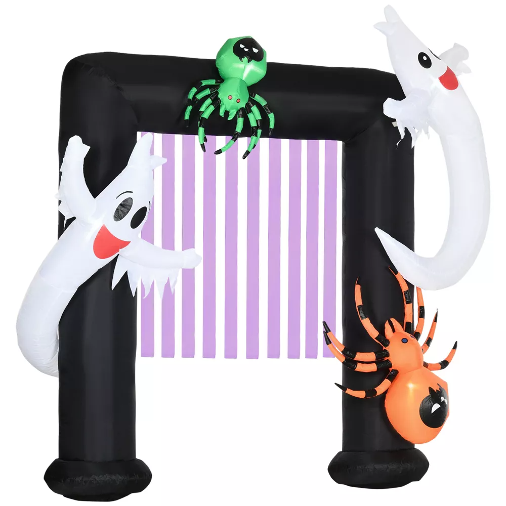 Inflatable Ghost and Spider Archway