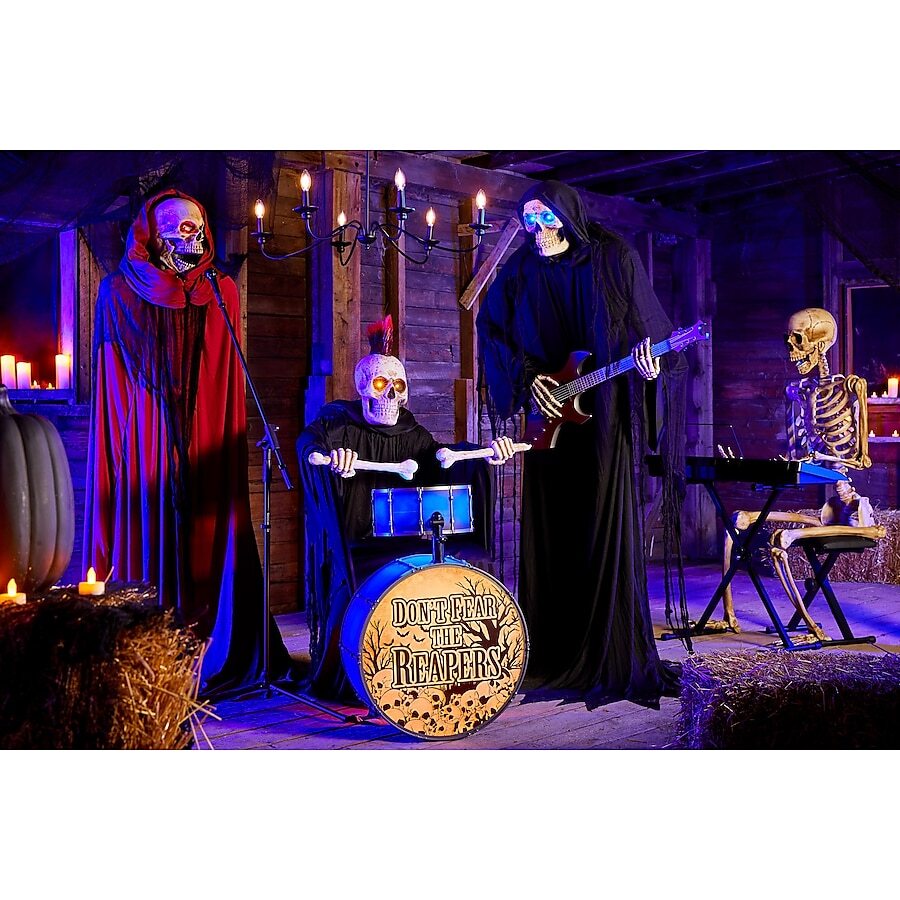 6-ft Animatronic Bluetooth Reaper with Guitar
