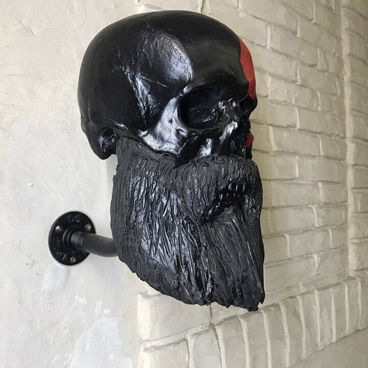 ☠️Motorcycle skull helmet holder (🎁gift for bikers)