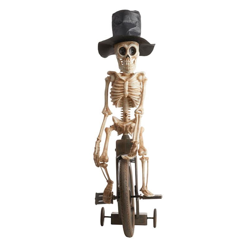 Animated Skeleton Riding Bike