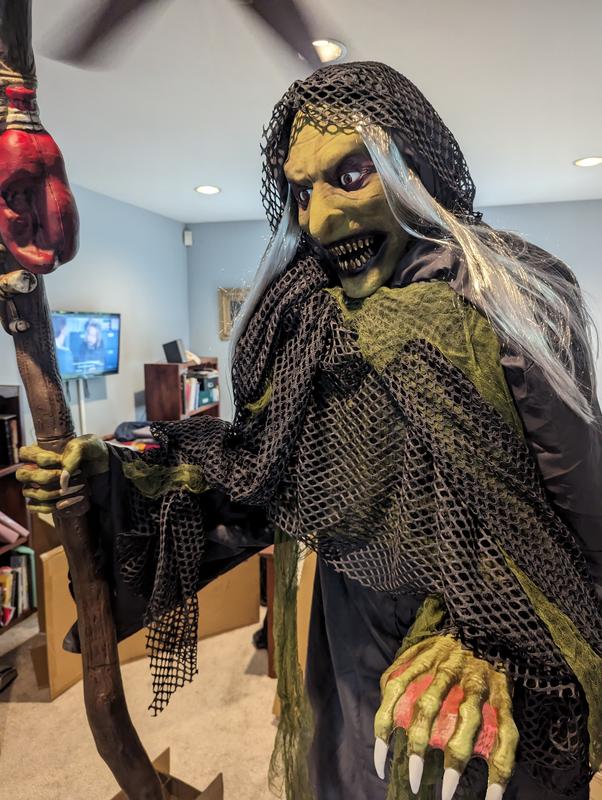 6.5-ft Haunted Harbor Talking LED Servo Sea Witch Animatronic