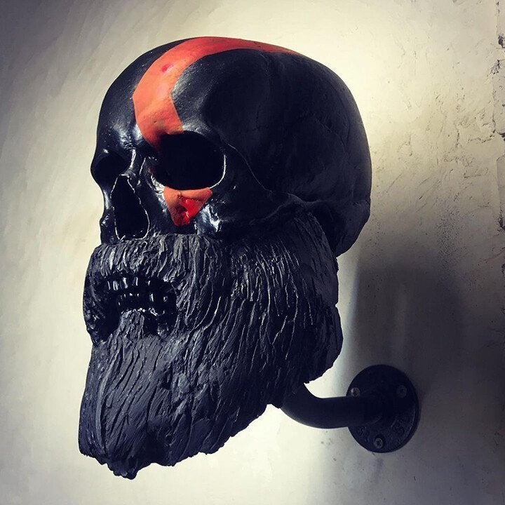 ☠️Motorcycle skull helmet holder (🎁gift for bikers)