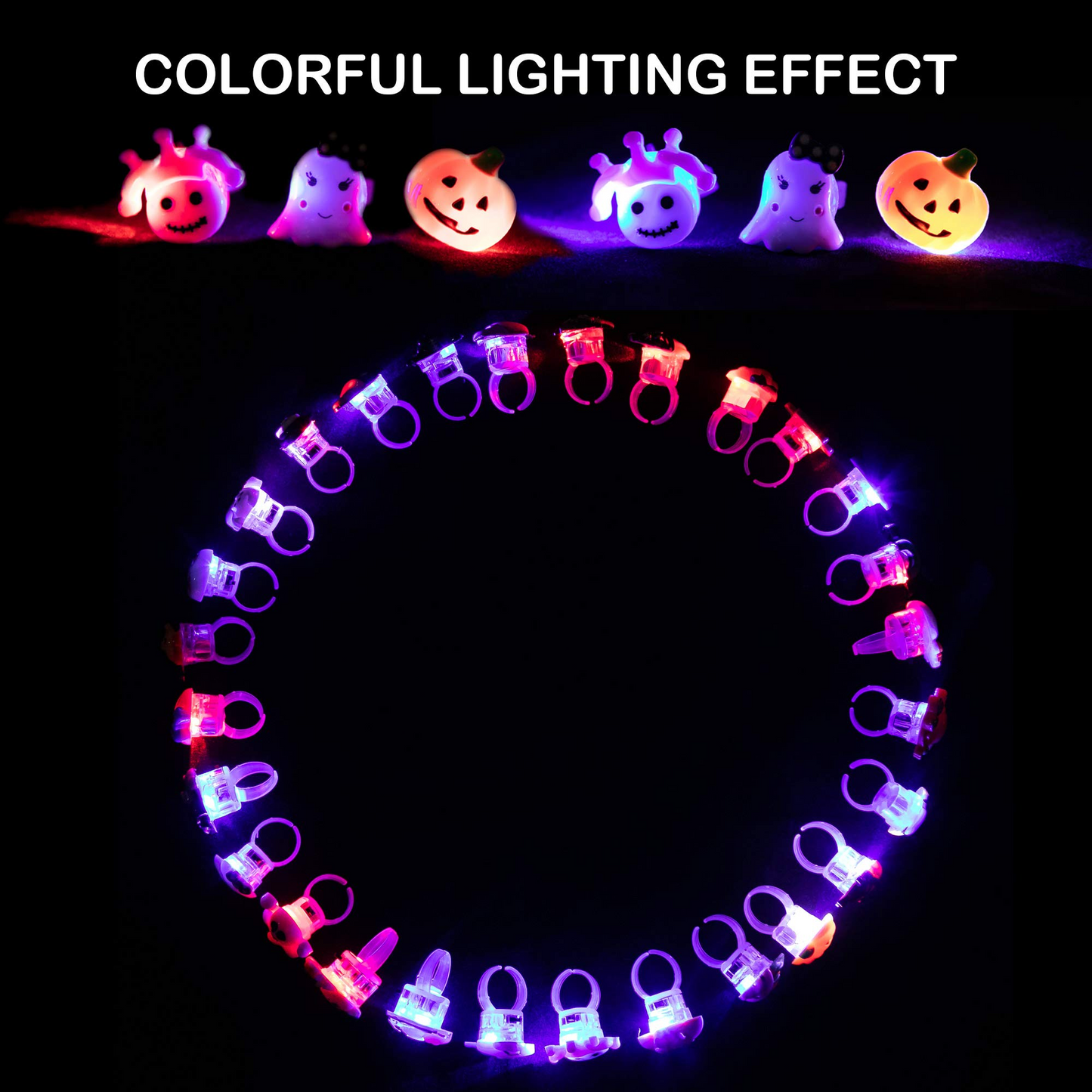 🔥Spooky Halloween Led Light Up Rings