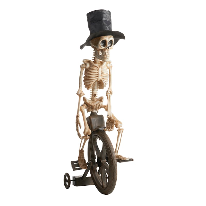 Animated Skeleton Riding Bike