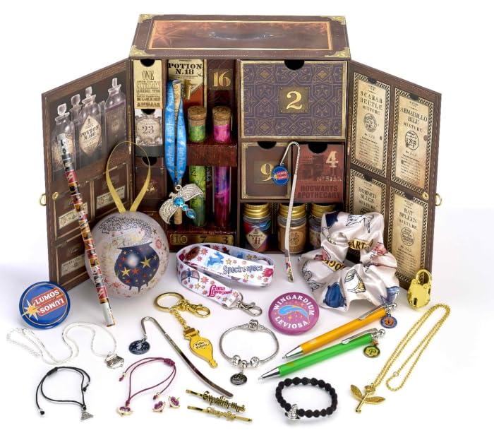 Carat Shop - Official Harry Potter Potions Advent Calendar - 24 Piece Jewelry & Accessories Gifts - Harry Potter Gifts -