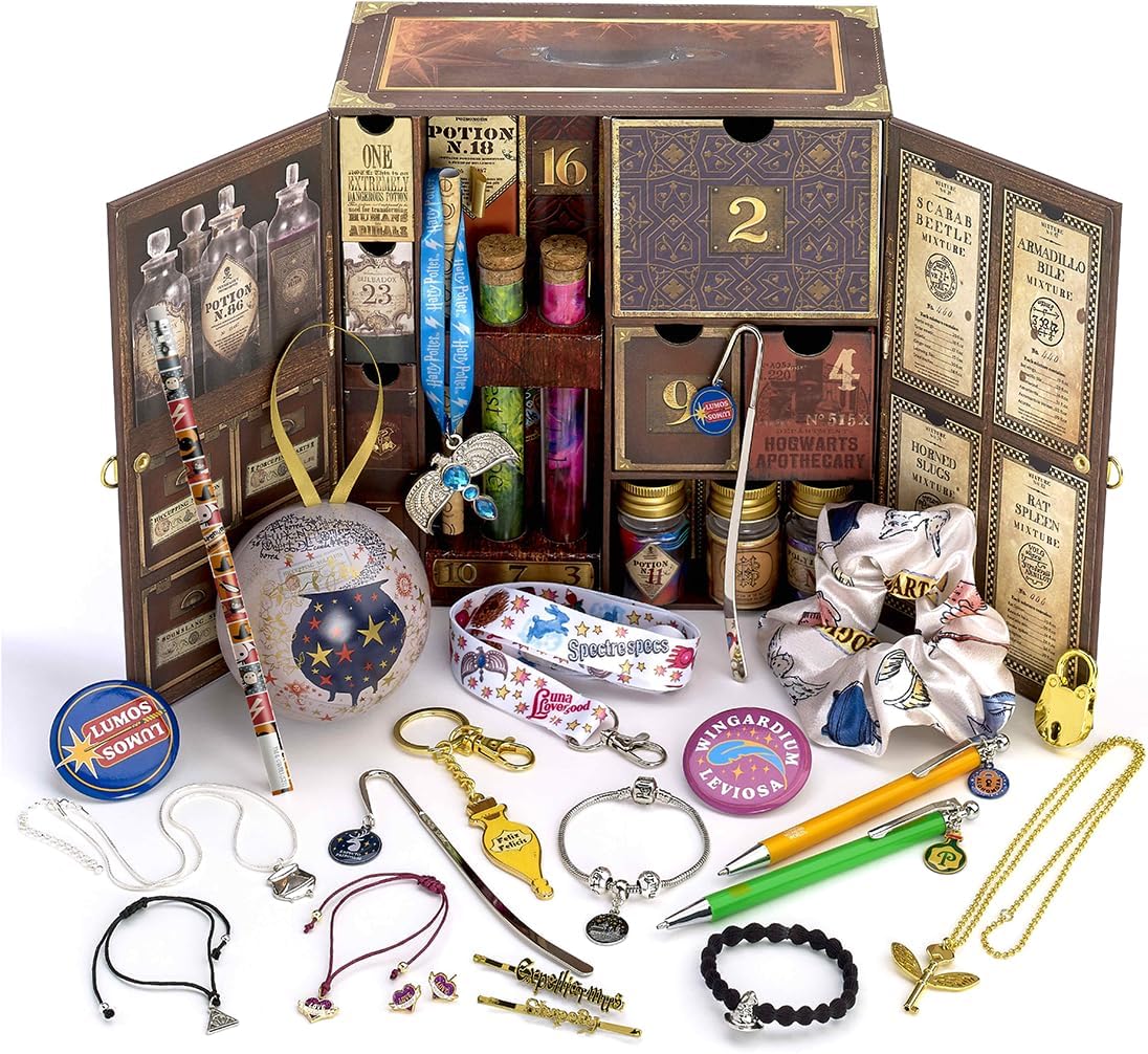 Carat Shop - Official Harry Potter Potions Advent Calendar - 24 Piece Jewelry & Accessories Gifts - Harry Potter Gifts -