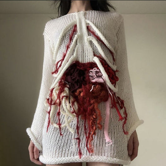 Women's Body Structure Knit Yarn Sweater Dress