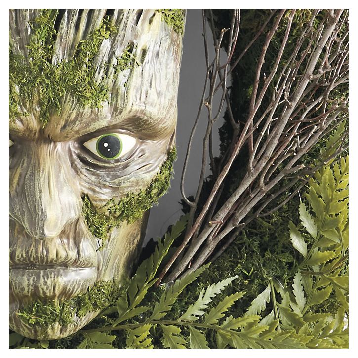 Ominous Forest Face Wreath