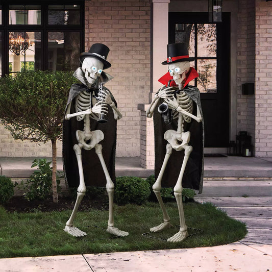Musical Halloween Skeletons, Set of 2