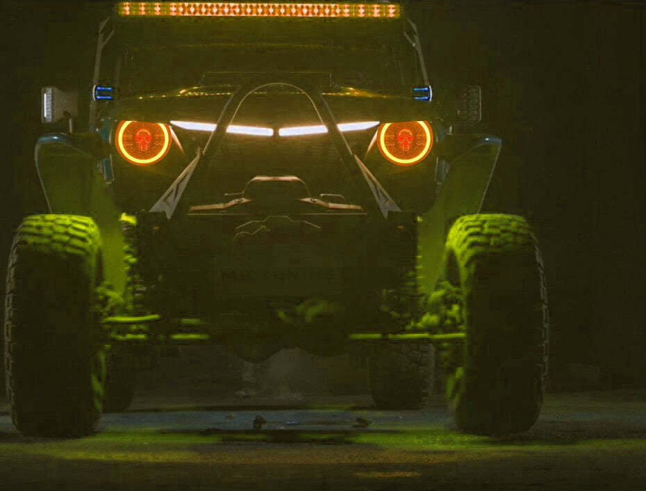 🔥FREE SHIPPING - 7 inch Skull LED Headlights