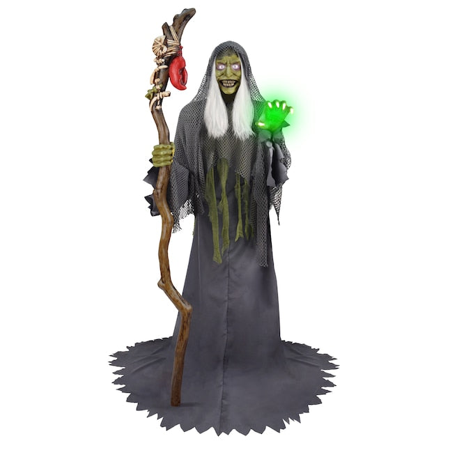 6.5-ft Haunted Harbor Talking LED Servo Sea Witch Animatronic