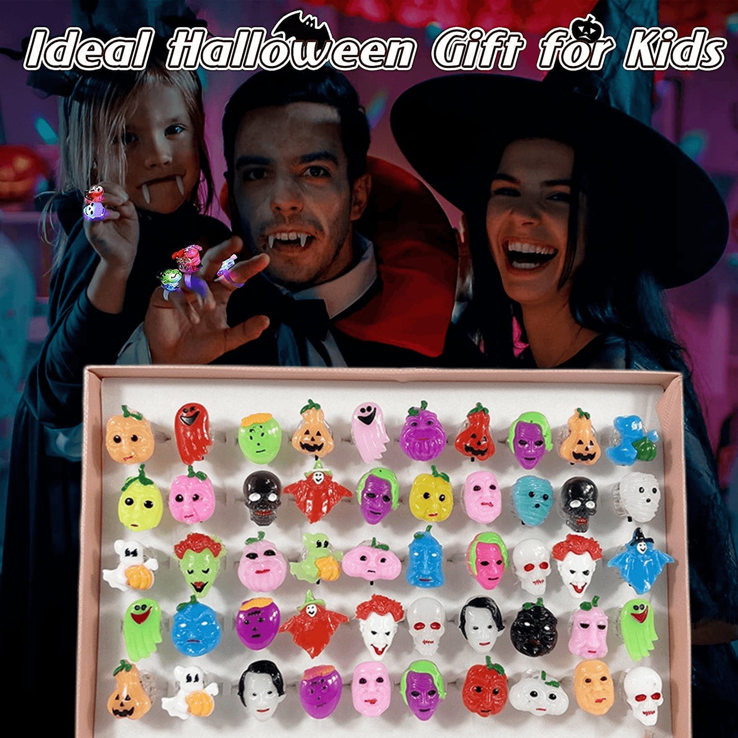 🔥Spooky Halloween Led Light Up Rings