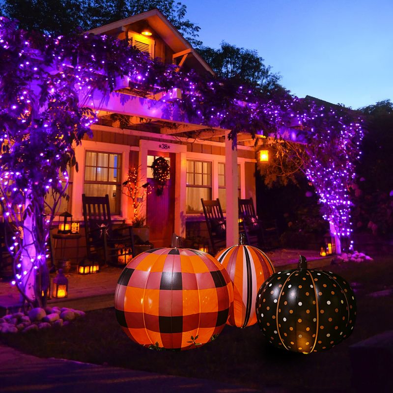 (🎃Halloween Early Sale-50% OFF)Led Yard Pumpkins Inflatable Decorated