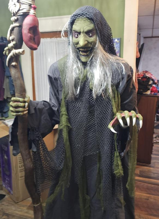 6.5-ft Haunted Harbor Talking LED Servo Sea Witch Animatronic