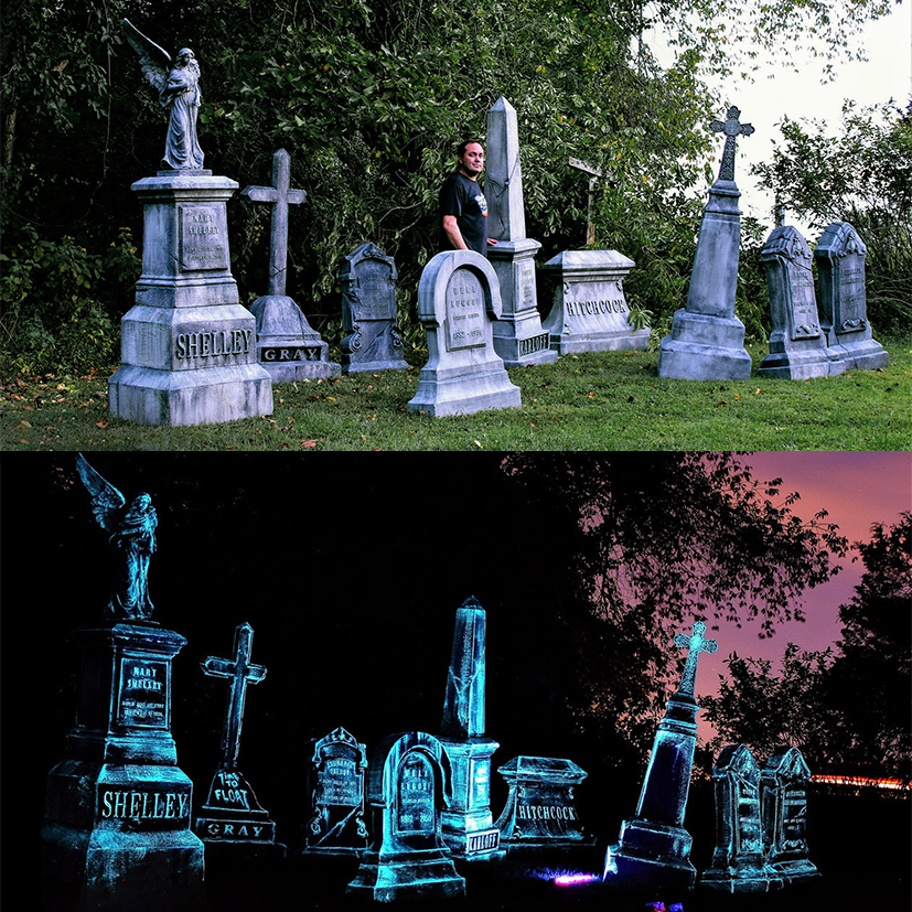 ☠️ Halloween Decoration☠️ Glow-In-the-Dark Cemetery