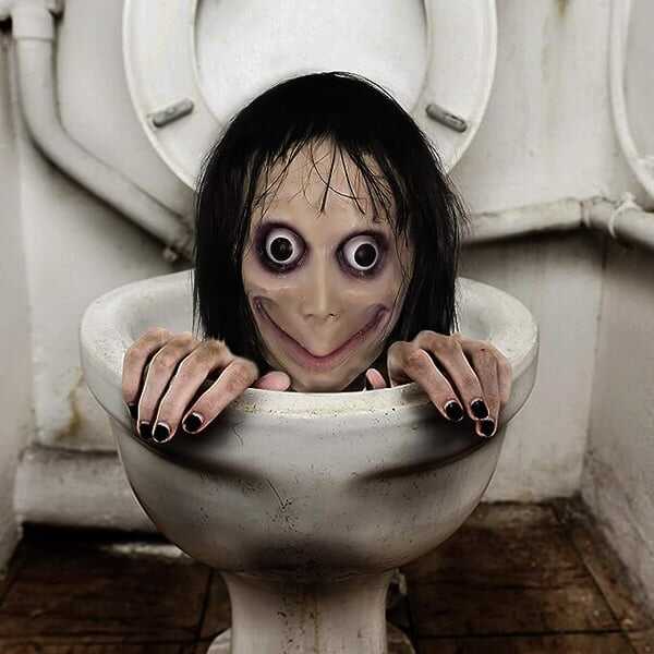 HiBienen 😱50 % RABATT👻Halloween Ghost Girl MOMO Horrormaske