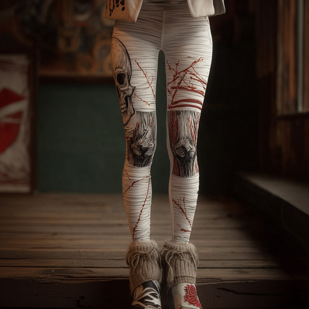 Women's Halloween Anatomy Art And Blood Made Old Pants