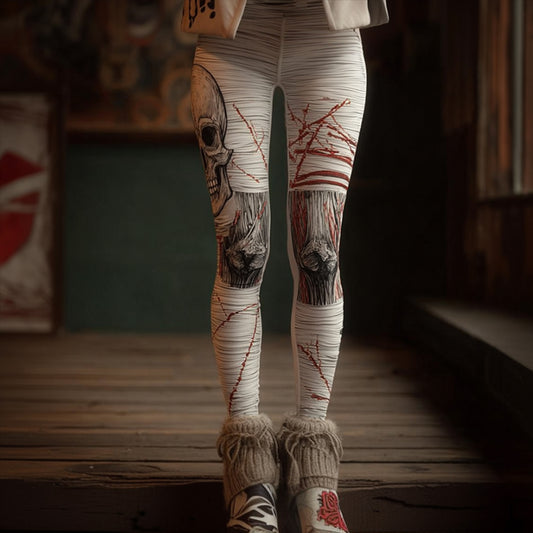 Women's Halloween Anatomy Art And Blood Made Old Pants