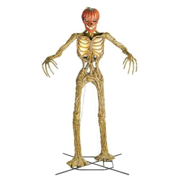 12 ft. Giant-Sized Inferno Pumpkin Skeleton