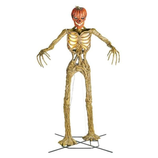 12 ft. Giant-Sized Inferno Pumpkin Skeleton