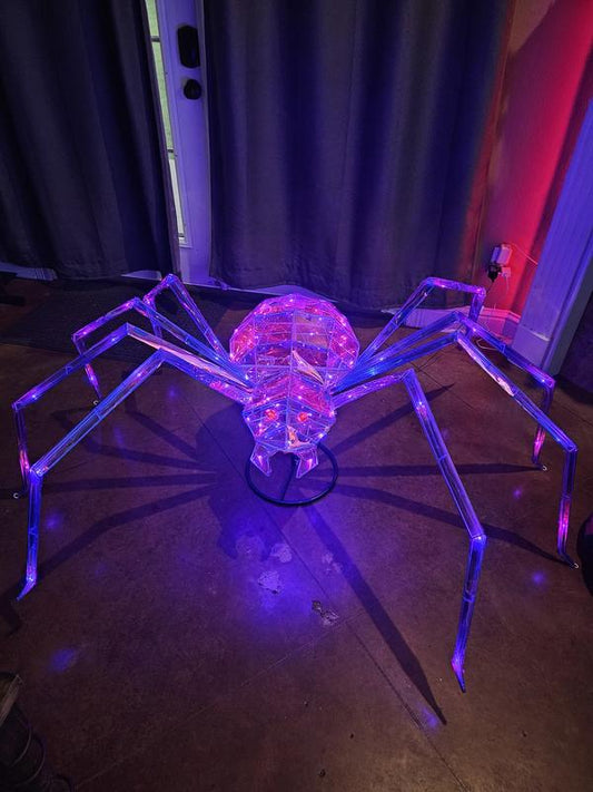 Pre-Lit Prismatic Spider