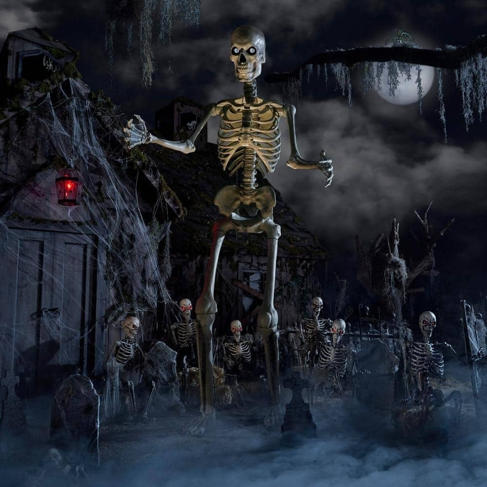 Giant-Sized Skeleton with LifeEyes LCD Eyes
