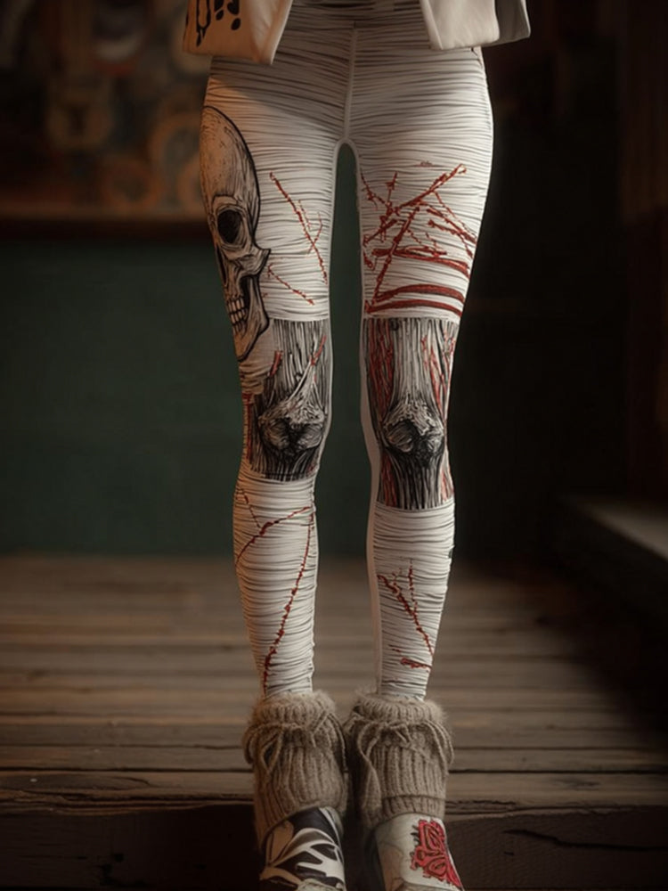 Women's Halloween Anatomy Art And Blood Made Old Pants