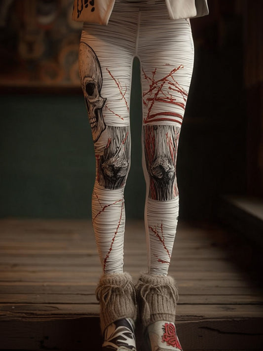 Women's Halloween Anatomy Art And Blood Made Old Pants