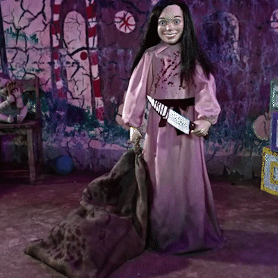 The girl with the cloth bag Animatronic