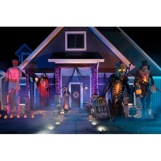 12-ft Lighted Animatronic Scarecrow