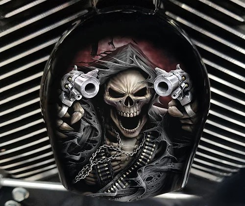 Harley  Custom Made COWBELL HORN COVER