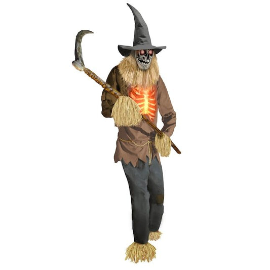 12-ft Lighted Animatronic Scarecrow