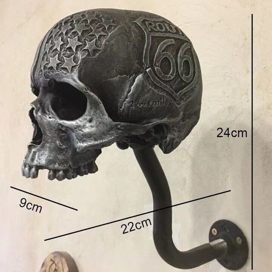 ☠️Motorcycle skull helmet holder (🎁gift for bikers)