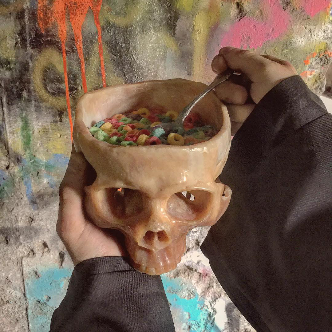 🔥Buy 3 Get 1 Free(4Packs) -Human Skull Bowl 💀