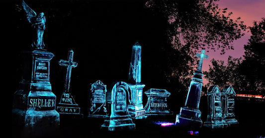 ☠️ Halloween Decoration☠️ Glow-In-the-Dark Cemetery