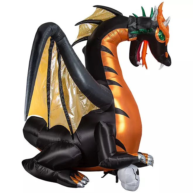 Pre-Lit Inflatable Dragon