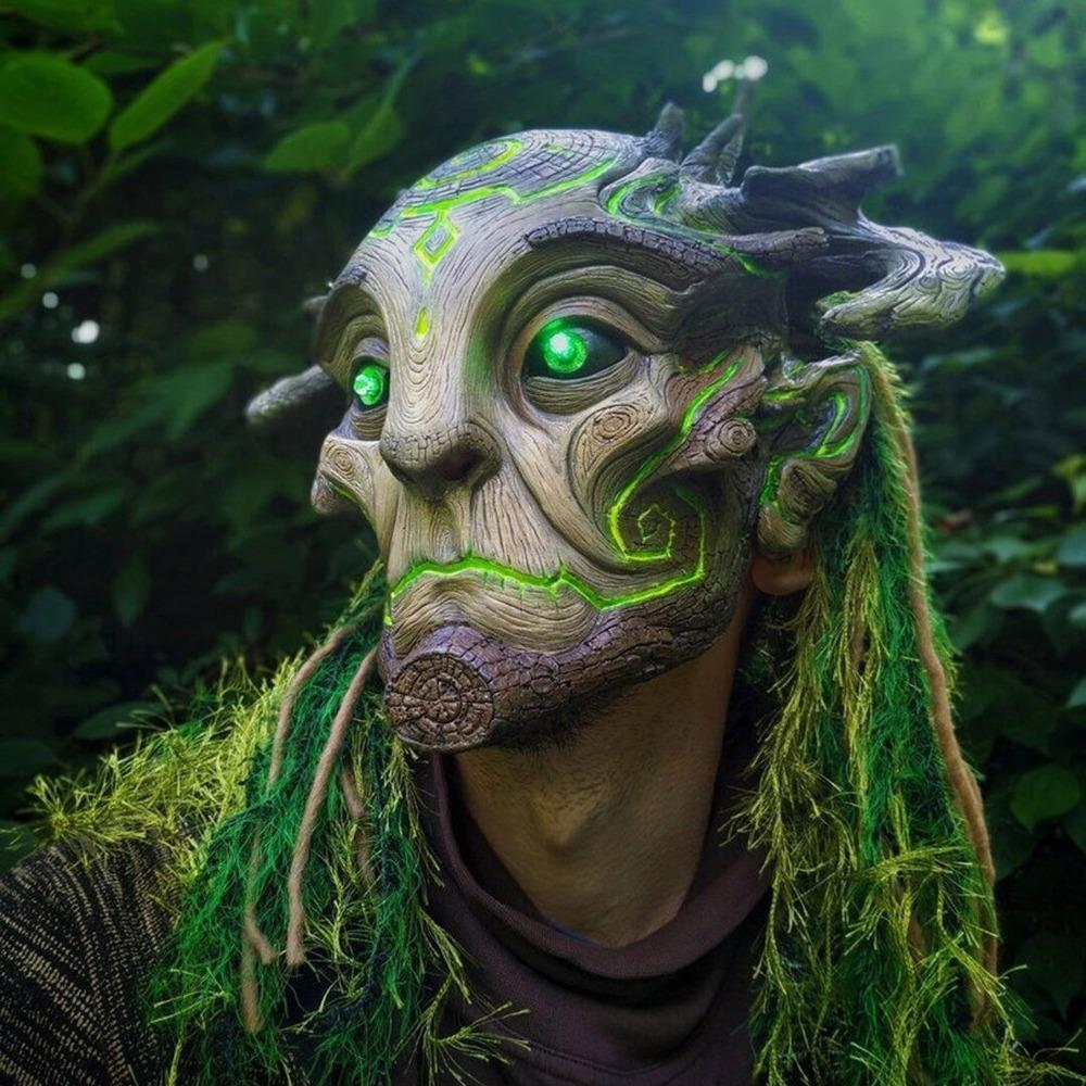LED Luminous Glowing Costume Forest Spirit Mask (2 Styles)