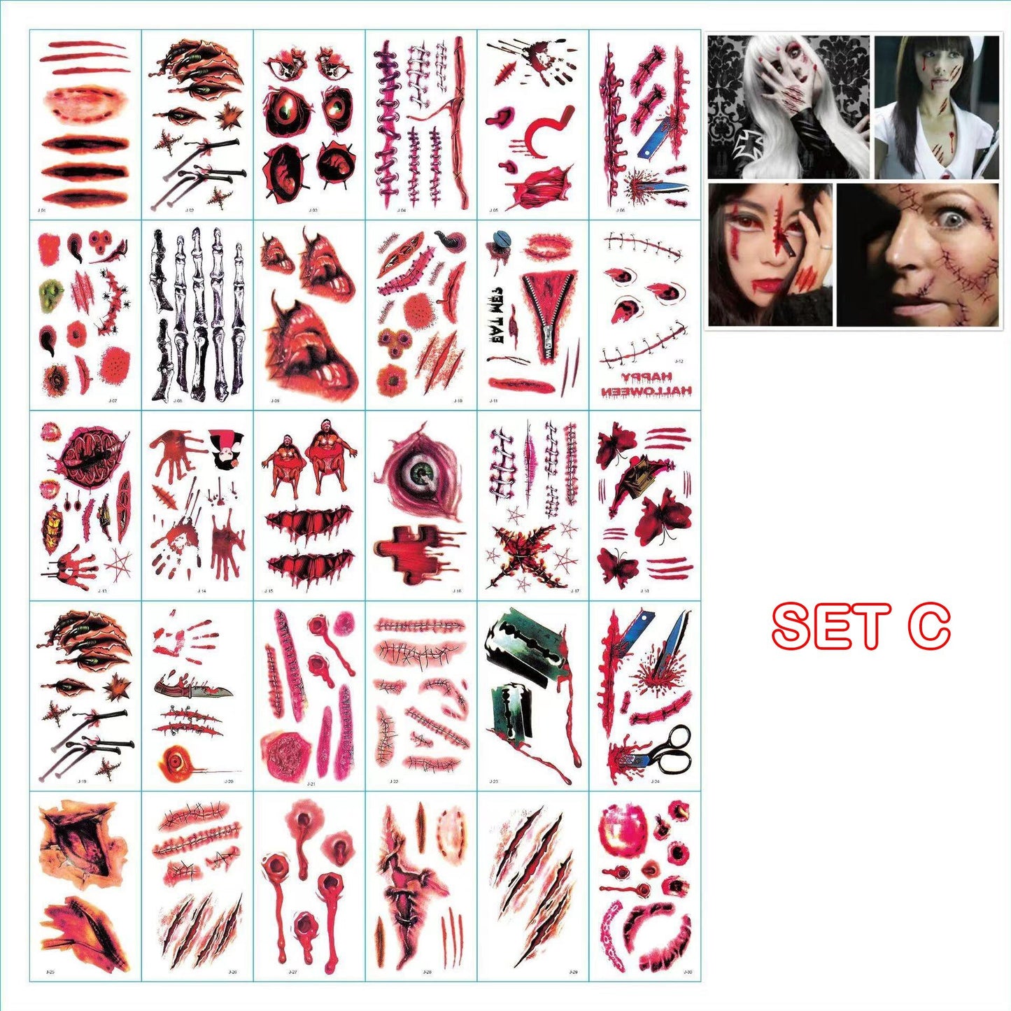 🎃Halloween Prank Makeup Temporary Tattoo