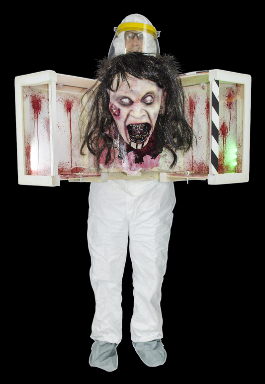 Biohazard Box Lunging Zombie Head