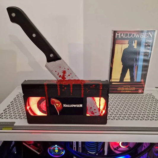 Deluxe Halloween 1978 VHS Lamp