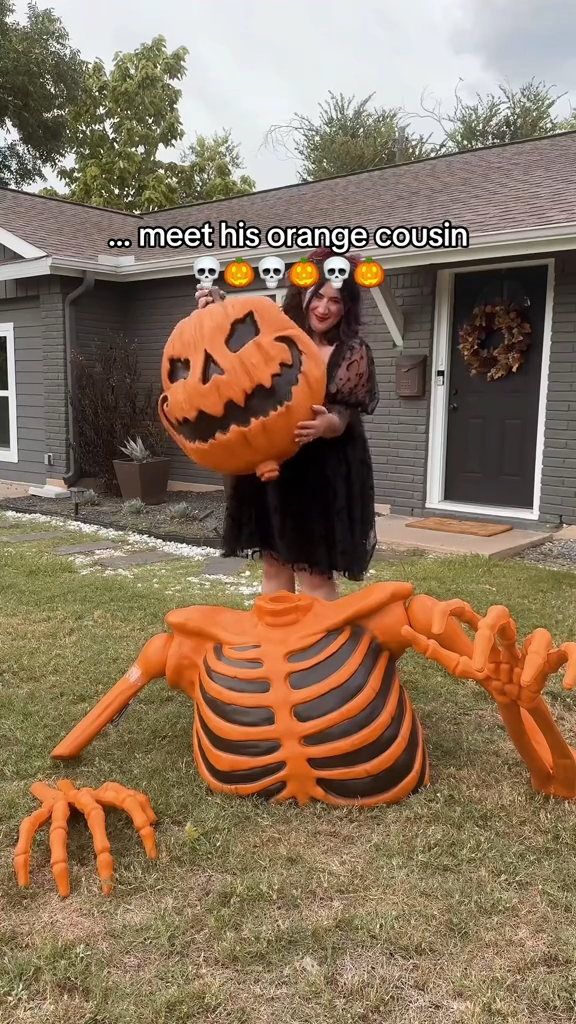 Giant-Sized pumpkin Skeleton
