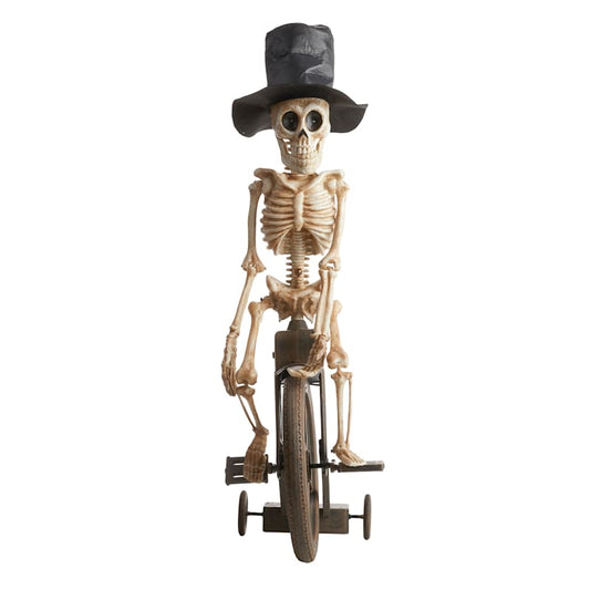 Animated Skeleton Riding Bike