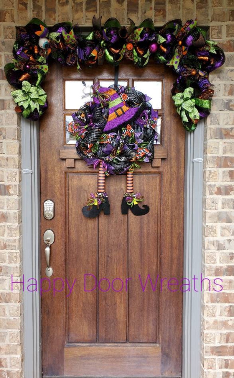 Halloween Garland, mantel garland, staircase garland, fireplace garland, halloween door garland, halloween mantle garland
