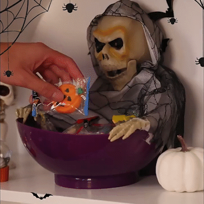 Halloween fruit tray ghost