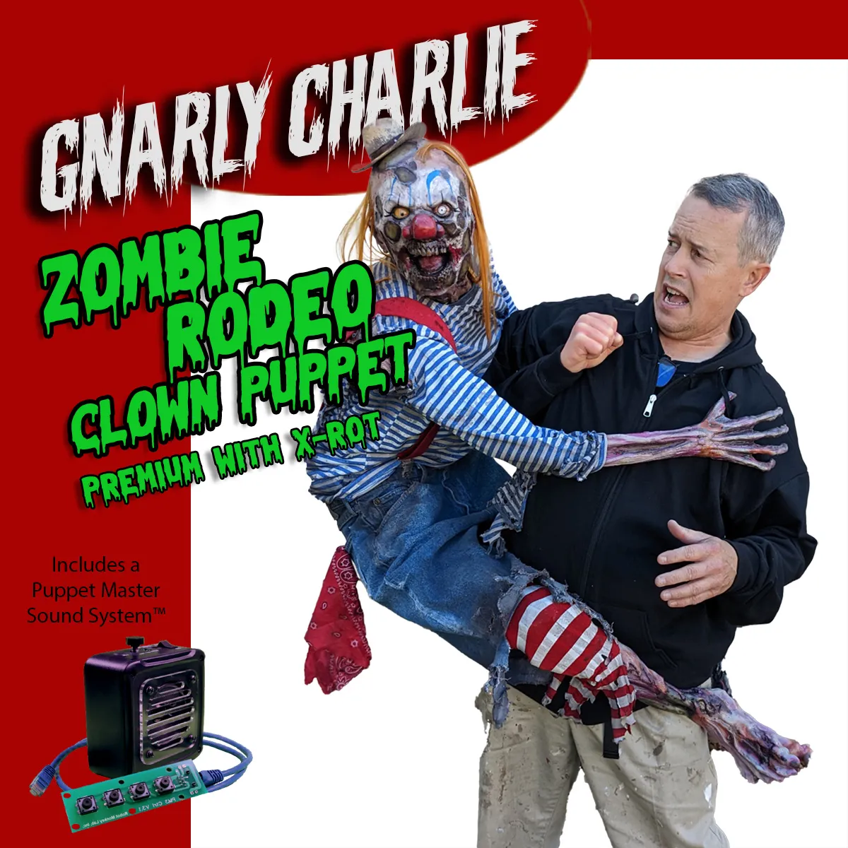 🔥🔥Gnarly Charlie | Premium Zombie Puppet | X-Rott Version