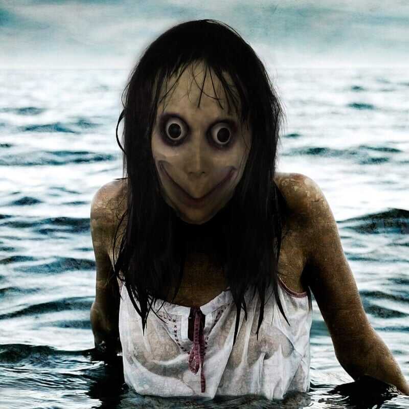 HiBienen 😱50 % RABATT👻Halloween Ghost Girl MOMO Horrormaske