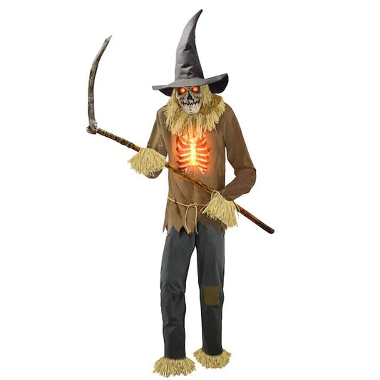 12-ft Lighted Animatronic Scarecrow